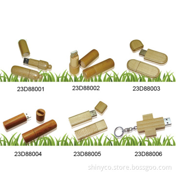 USB Flash Disk W/Wooden Cover (23D88001)